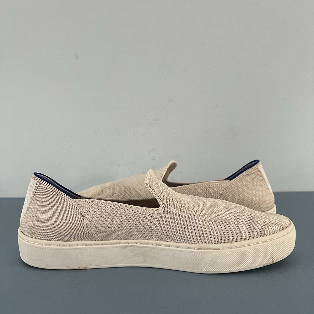 Rothy's The Original Slip On Sand Beige Washable Knit Sneakers - Picture 6 of 10